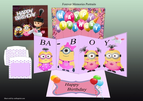 Pink Minions Twist and Pop