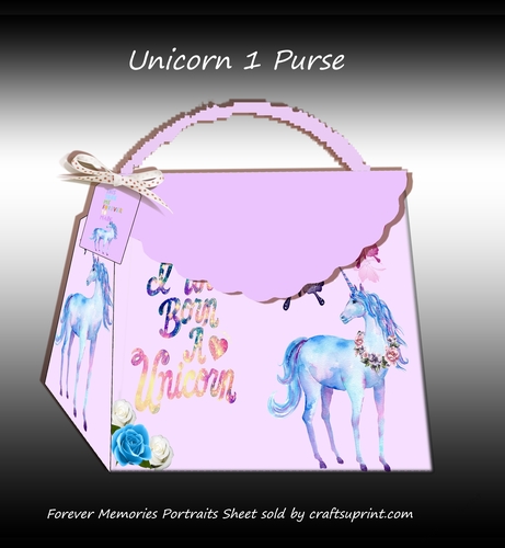 Unicorn 1 Gift/Treat Box Purse