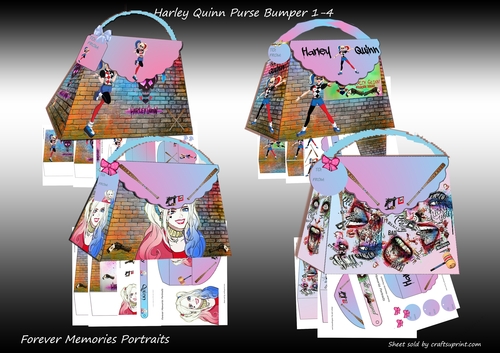Harley Quinn Purses 1-4