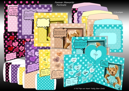 Pop out Heart Teddy Bear Birthday