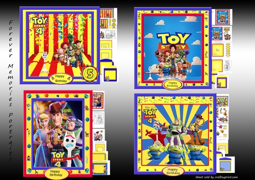 Toy Story 4- Mini Kits 1-4