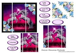 Pretty Unicorn and Baby
