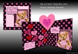 Pop out Heart Teddy Bear Pink