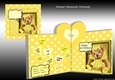 Pop out Heart Teddy Bear Yellow