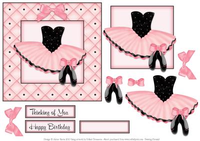 Love to Dance - Decoupage Card
