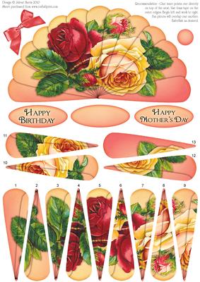 Glorious Sunrise Roses - Fan Sheet