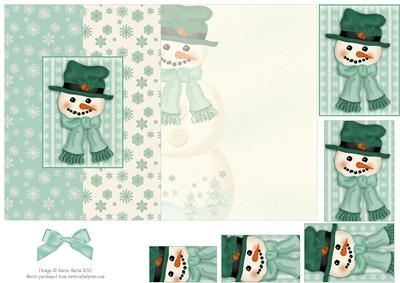 Frosty the Snowman - Foldback Card with Pyramid
