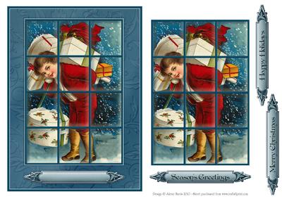 Bearing Christmas Gifts - Window Tile Card
