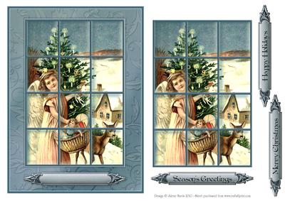 Dearest Christmas Angel - Window Tile Card