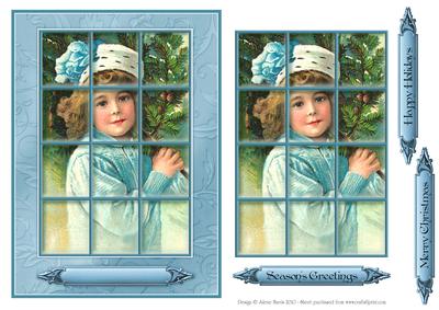 Little Christmas Tree Beauty - Window Tile Card