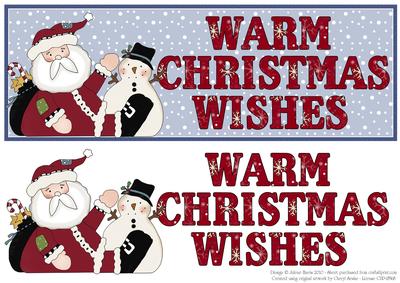 Santa Christmas Wishes - Dl Decoupage Card