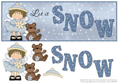 Let It Snow - Dl Decoupage Card