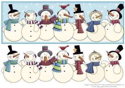 Snow Friends - Dl Decoupage Card