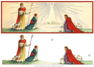 Oh, Come Let Us Adore Him - Dl Decoupage Card