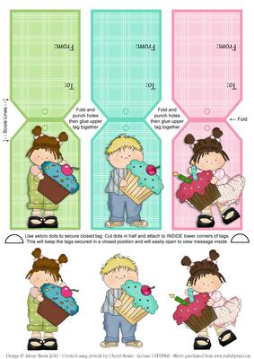 Cupcake Kids - Gift Card Tags