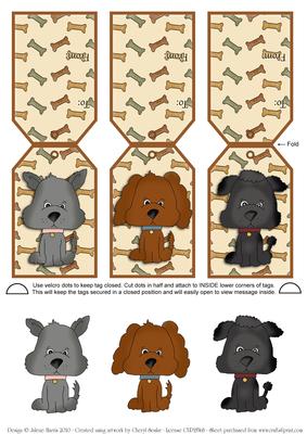 Little Pups - Gift Tag Cards
