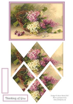 Shades of Lilac - Diamond Stacker Card