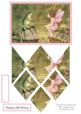The Fairy and the Frog - Diamond Stacker Card