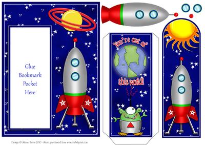 Out of This World - Bookmark Pocket Card