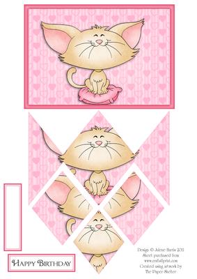 Special Little Kitty - Diamond Stacker Card