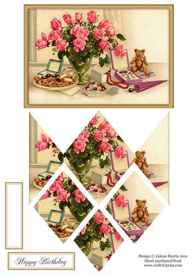 A Feminine Touch - Diamond Stacker Card