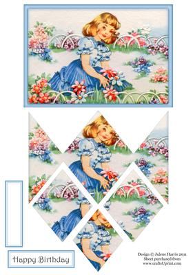 The Prettiest Flower - Diamond Stacker Card