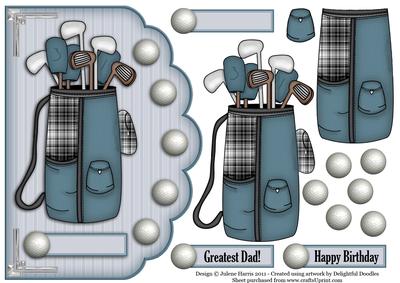 Greatest Golfer - Scalloped Edge Card