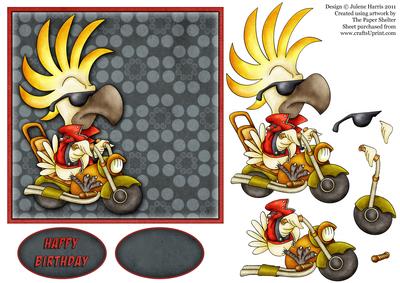 Born to Be Bad 2 - Decoupage Card