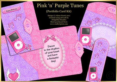 Pink 'n' Purple Tunes - Portfolio Card Kit
