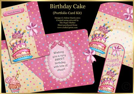 Birthday Cake - Portfolio Card Kit
