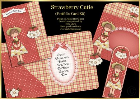 Strawberry Cutie - Portfolio Card Kit
