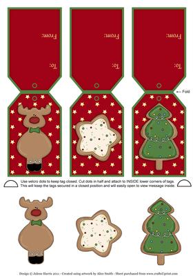 Christmas Cookies - Gift Tag Cards