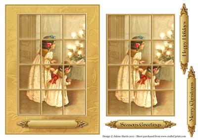 Early Christmas Morning - Window Tile Card