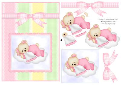 Sleepy Bear for Baby Girl