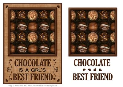 Chocolate Best Friend - Topper