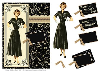 Vintage Woman in Black