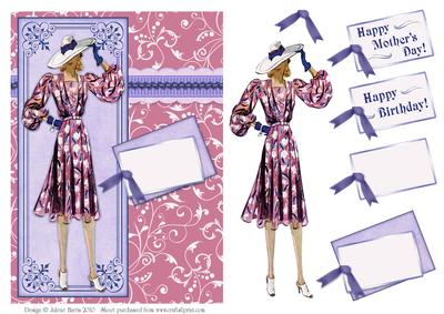 Vintage Woman in Mauve