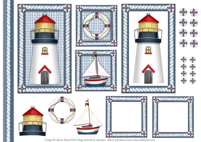Sail Away - Nautical Decoupage Card