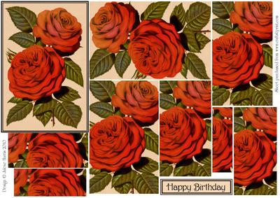 Red Roses in Bloom - Pyramid