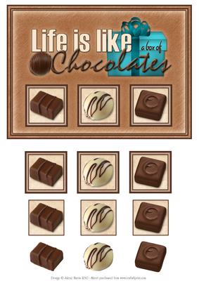 Life is Like a Box of Chocolates - Decoupage Card