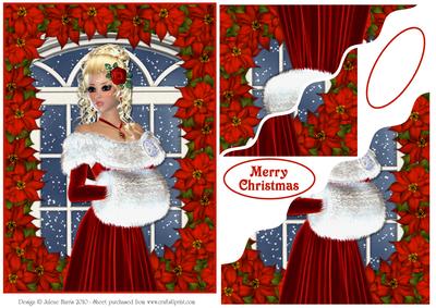Elegant Christmas Beauty - Wavy Corner Stacker