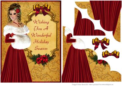Holiday Wishes - Scalloped Corner Stacker
