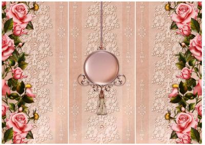 Elegance in Pink Roses - Trifold