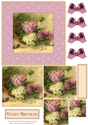Shades of Lilac - Pyramid Card