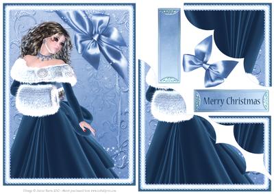Winter Holiday Beauty - Scalloped Corner Stacker
