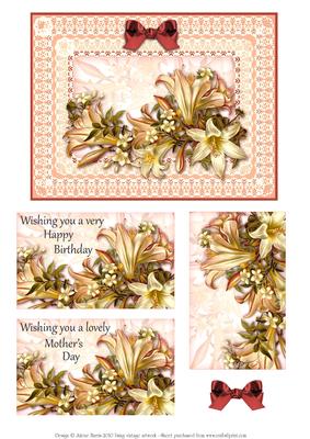 Lilies and Lace - Quick Card