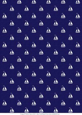 Happy Sailing - Sailboat Background Paper