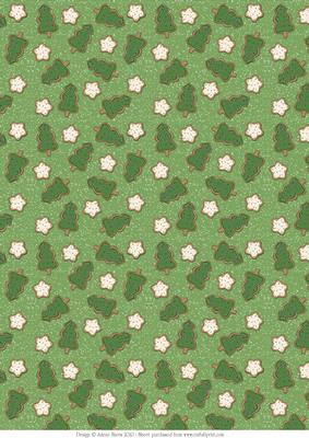 Christmas Cookies - Background Paper
