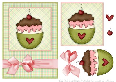 Sweet Ice Cream Treat - Decoupage Card
