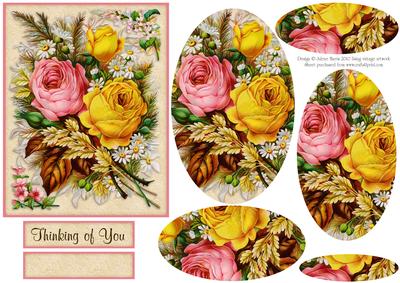 Bouquet of Nature - Pyramid Card